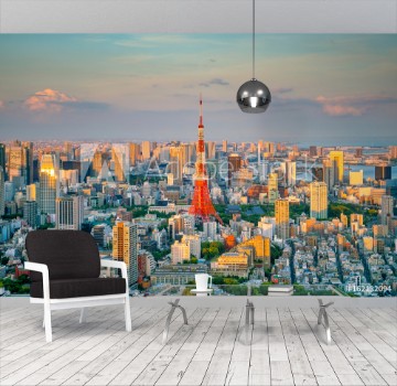 Picture of Tokyo skyline with Tokyo Tower in Japan